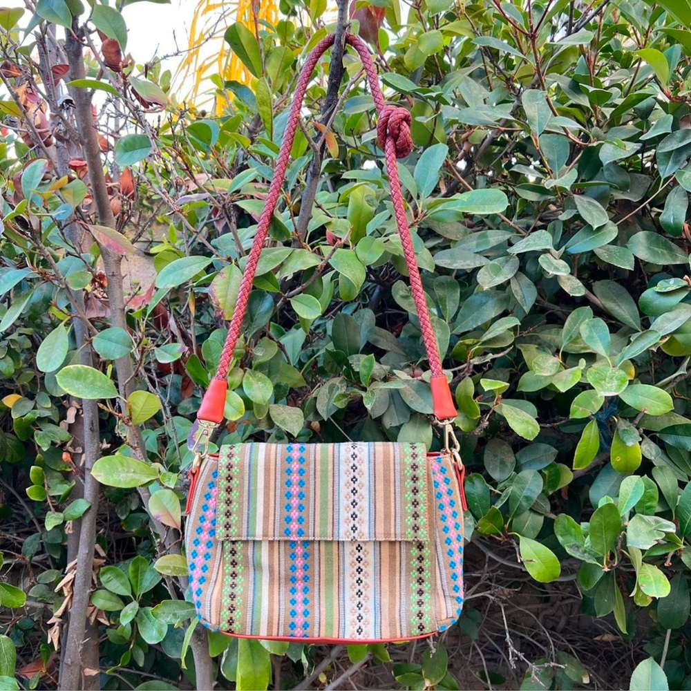 Boho Embroidered Colorful Women's crossbody Bag